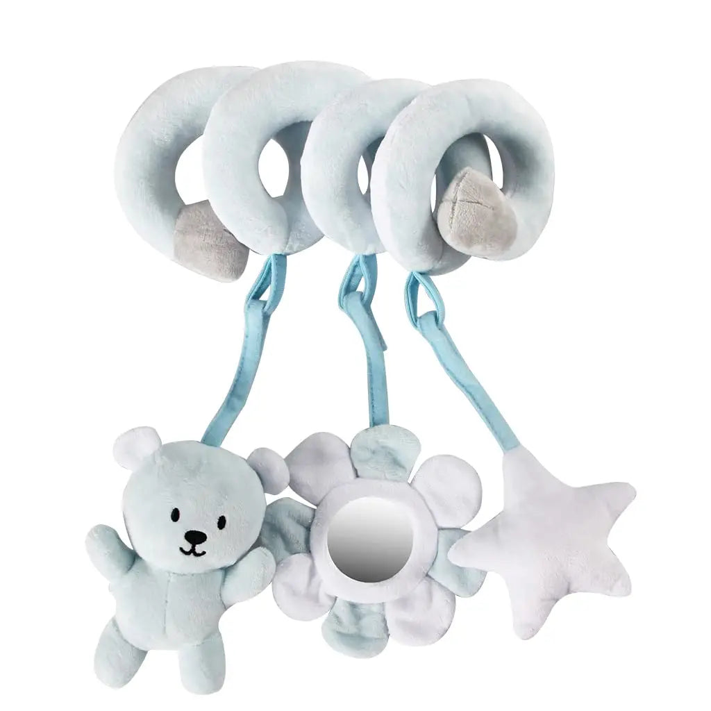 Sensory Baby Plush Rattle Toys Stroller Musical Mobile Hanging Toys Baby Rattles Mobiles Babies Newborns Games Toy 0 6 12 Months