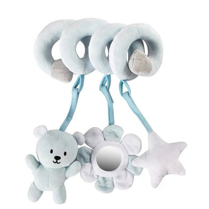 Sensory Baby Plush Rattle Toys Stroller Musical Mobile Hanging Toys Baby Rattles Mobiles Babies Newborns Games Toy 0 6 12 Months