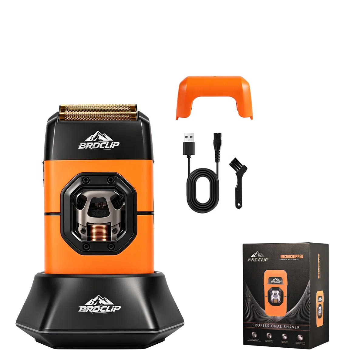 New Professional BRDCLIP Salon Barber Kit vector motor Hair Clipper 7800-13000RPM Trimmer 8000-13000RPM Metal body 2603 Shaver