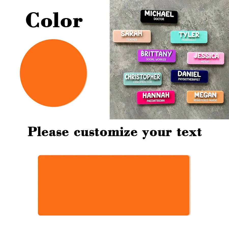 Personalized Custom Badges | Customized Personalized Name Badges | Name Badges | Educators | Nursing | Doctors | Teachers |