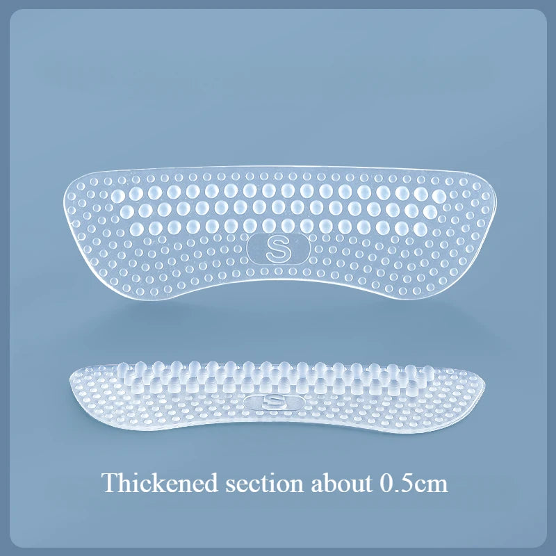 Upgrade Silicone Heel Stickers Heels Grips for Women Men Anti Slip Heel Cushions Non-Slip Inserts Pads Foot Heel Care Protector