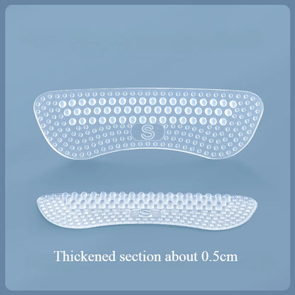 Upgrade Silicone Heel Stickers Heels Grips for Women Men Anti Slip Heel Cushions Non-Slip Inserts Pads Foot Heel Care Protector