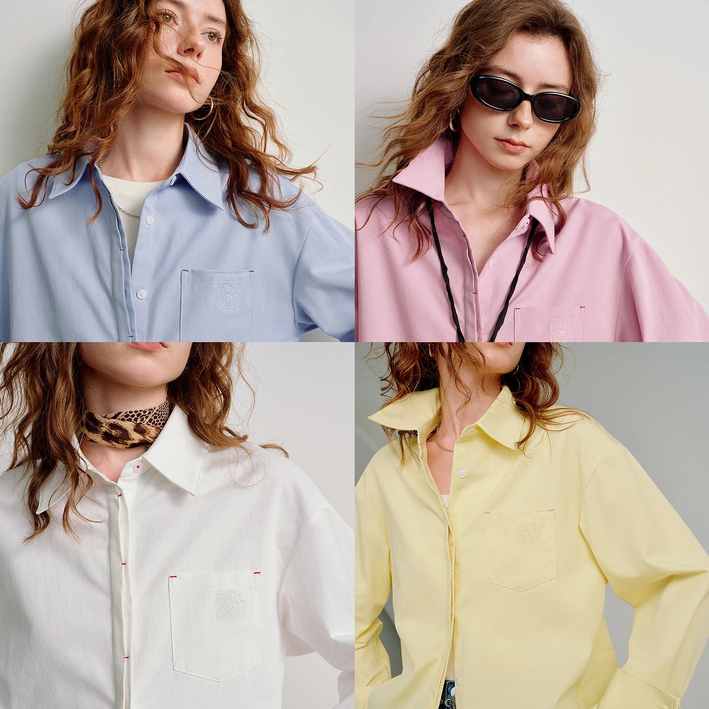TOYOUTH Women Easy Morning Lazy Shirts 2026 Spring New Wrinkle-Resistant Low-Maintenance Light Spring Cotton Blouses