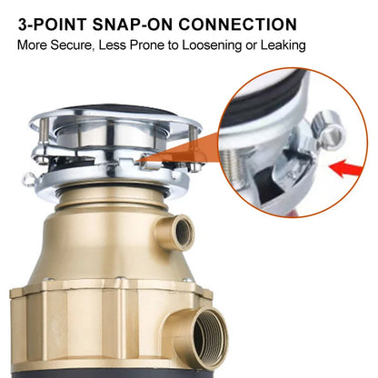 Turbocharged Food Waste Disposer 560W Kitchen Garbage Grinder Bladeless Dishwasher For Anti Blockage Anti Odor For Home Sink
