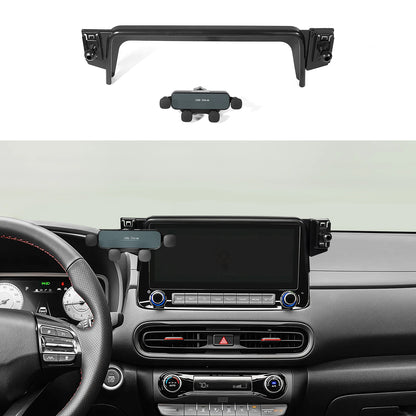 Special For Hyundai Kona 2017-2023 Phone Holder Central Navigation Fixed Base GPS Stand Mobile Phone Mounts Smartphone Bracket