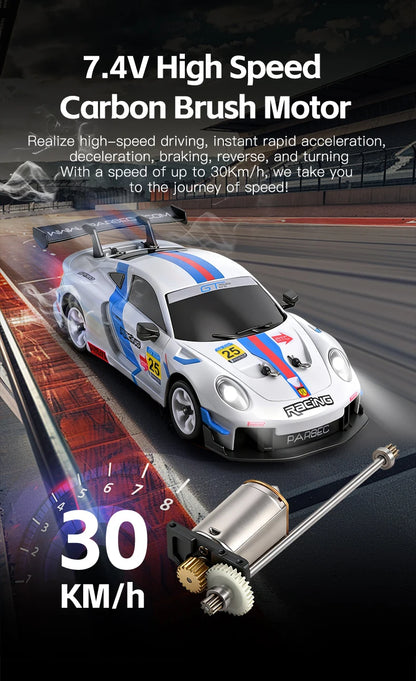 WLtoys 284019-A 284191 1:28 2.4G RC Car With LED Lights 4WD Gyro 30KM/H Remote Control Car Off-Road Drift Vehicle Toys For Kid
