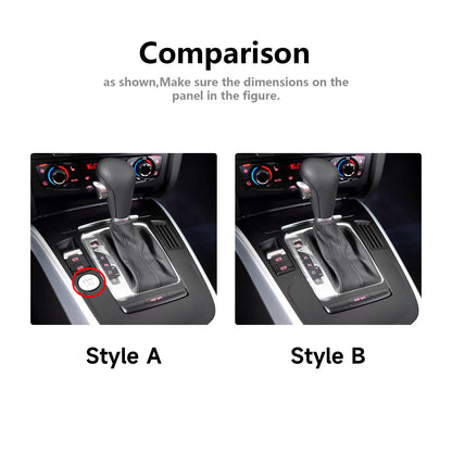 Car Center Console Gear Shift Panel Set, For Audi A4 S4 RS4 A5 S5 RS5 (2007-2016) Carbon Fiber Interior Sticker Trim Accessories