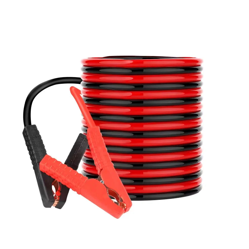 Car Extended And Thickened Double Head Battery Jumper Cable With Clamp Boost Cable Line Emergency Jumper Starter