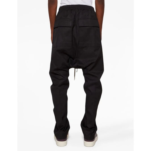 High Street RO Style Cotton Pants Harun Hard Cotton Pants Men's Hanging Crotch Straight Leg Pants Non Elastic Fashion Dark Style