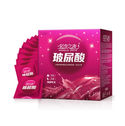 50/100pcs Hyaluronic Acid Condom Ultra Thin Penis Sleeves Natural Latex Smooth Contraception Condoms Erotic Products Sex Toys
