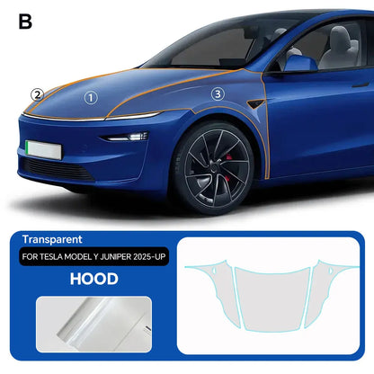 For Tesla Model Y Juniper 2025 2026 Paint Protection Film Self-Healing Bra PPF Body Sticker Accessories Anti-Scratch Resistant