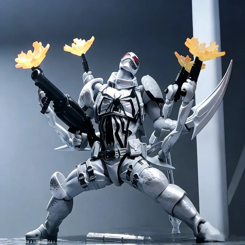 1/12 Marvel Anti-Venom Action Figure Ct Agent Anti-Venom Movable Joints Figure Eugene Thompson Anime Model Collectible Toy Gift