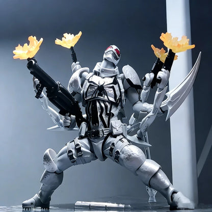 1/12 Marvel Anti-Venom Action Figure Ct Agent Anti-Venom Movable Joints Figure Eugene Thompson Anime Model Collectible Toy Gift