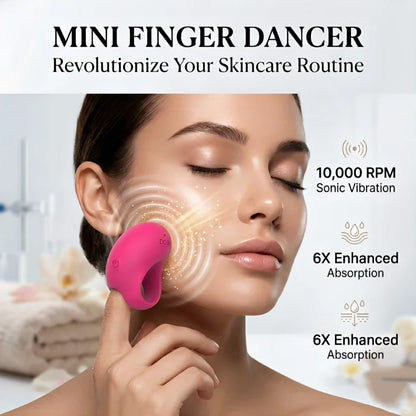 Portable Pocket Mini Ring Face And Eye Massager USB Charging Waterproof Skin Care Tool for Facial Eye Relief And Fatigue