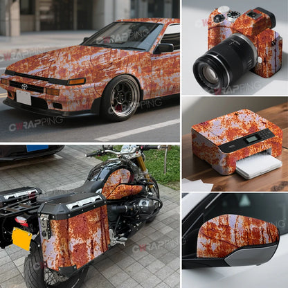 Car Sticker Vinyl Paper for Car Vintage Self-adhesive Film Waterproof Motorcycle Vinyls Rusty Texture Automotive Wrapping Wrap