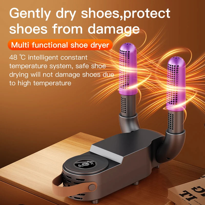 New 130W Electric Shoe Dryer Shoe Warmer Sterilizing Dehumidifying Shoe Rack Heater Dehumidifying Device Quick Drying Shoe Dryer