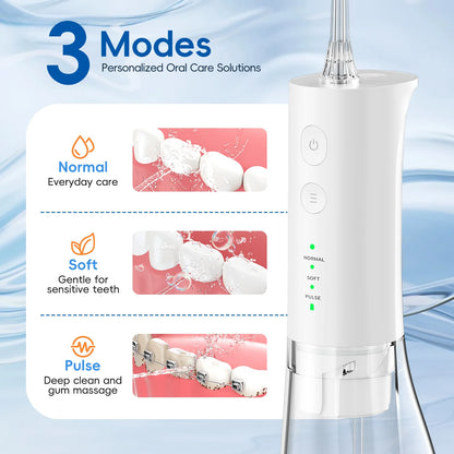 New Water Floss F29/D52 Portable Water Flosser USB Rechargeable Oral Water Jet Pick Flosser 4 Jet Tip Teeth Cleaner