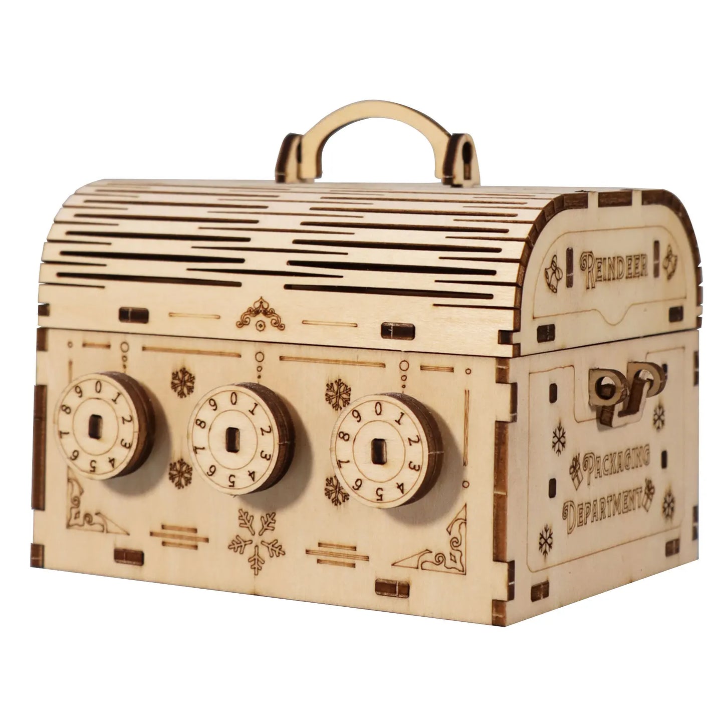 3D Wooden Puzzle DIY Treasure Box Model Building Kits Brain Teaser Projects for Adult Christmas Gifts