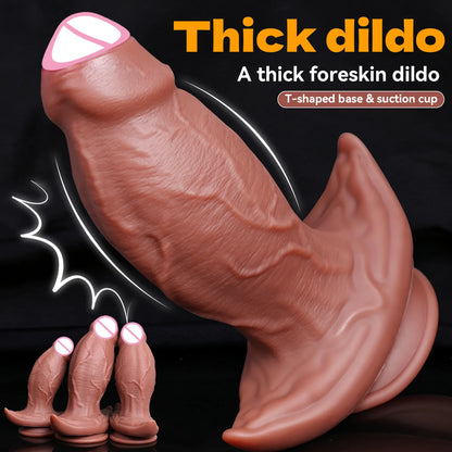 Huge Thick Dildos Silicone Anal Plug Penis Silicone Prostate Massage Vagina Anal Masturbation Dick Adult Sex Toys for Women Men