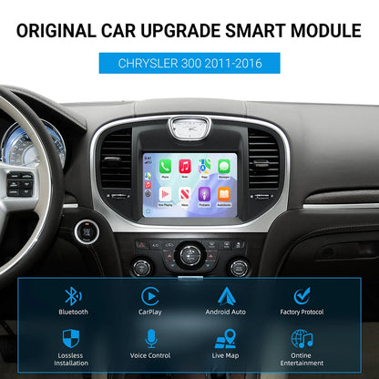 Wireless CarPlay Android Auto Retrofit Kit Decoder Box For Chrysler 300 Series 2011 2012 2013 2014 2015 2016