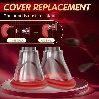 Tongue Licking Vacuum Sucking Vibrator for Women Clit Sucker Nipples Breast Massager Removable Cup Female Masturbation Sex Toy