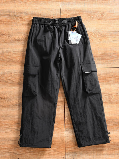 Men's Winter Outdoor Casual Workwear Straight Leg down Trousers Fashionable Long Pants Nylon Fiber Durable Comfortable Warm