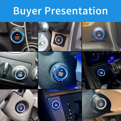 12V Car Remote Starter Start Stop Button Universal Centra lization Anti Theft Engine Lock Alarm System Auto Remote Starter