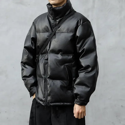Thick Solid Color Men's Coats Winter Trend 2025 Male Jackets Warm Novelty In Cheap Clothes Offer On Fast Delvery Work Y2k Sale