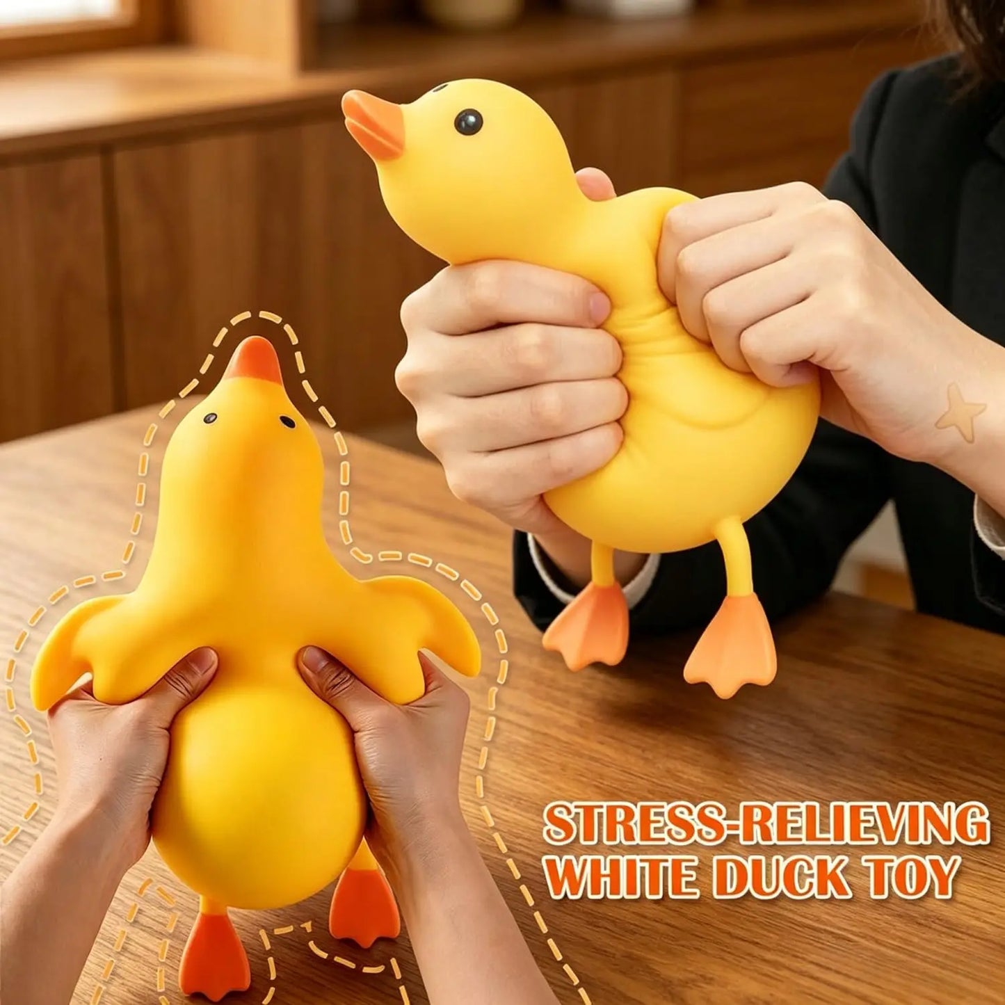 33CM Antistress Duck Fidgets Toys Squishy Goose Animals Vent Toys for Adults Decompression Stretch Toys Friends Best Gift
