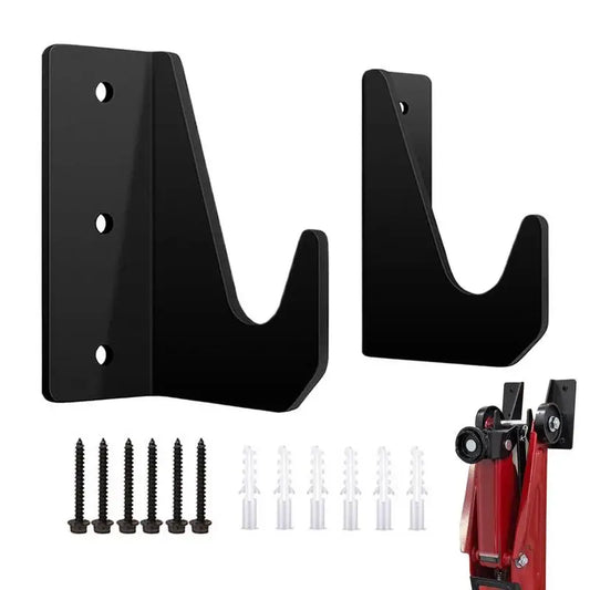 Heavy Duty Jack Stand Wall Mount Rack, Garage Tool Storage Brackets, Car Hydraulic Trolley Jack Stands Holder Organizer