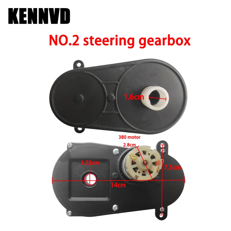 6V 12V 24V RS280 RS380 RS390 Children's Electric Ride on Toy Car Steering Motor Gearbox Direction Turn Motor Gearbox Accessories