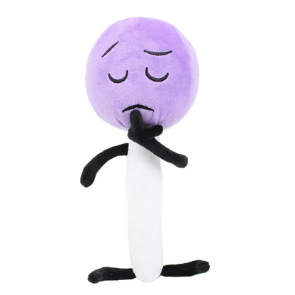Bfdi Four Plush Doll Game Battle for Dream Island Cosplay Plushie Toy Number Flower Woody Coiny Firey Lollipop Soft Kids Gift