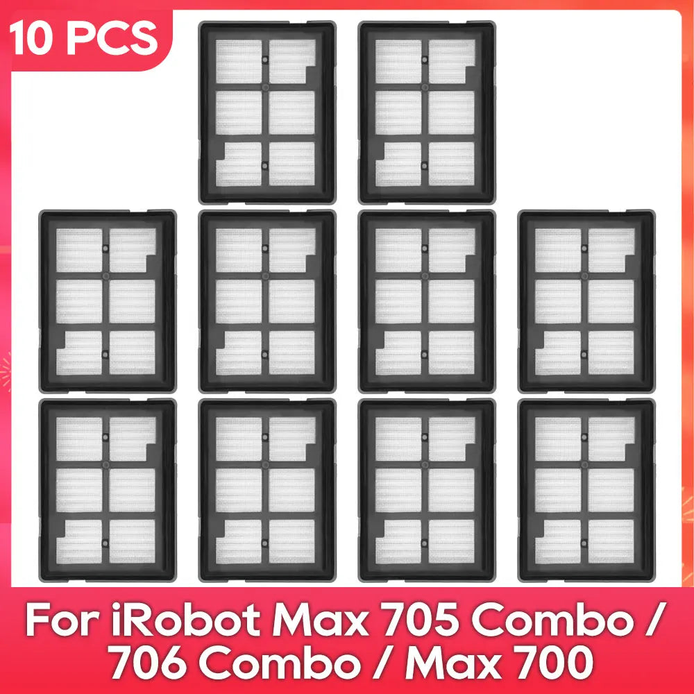 Fit For ( iRobot Romba Max 705 Combo / 706 Combo / Max 700 Series Combo ) Main Side Brush, Filter, Roller Mop, Dust Bag Part