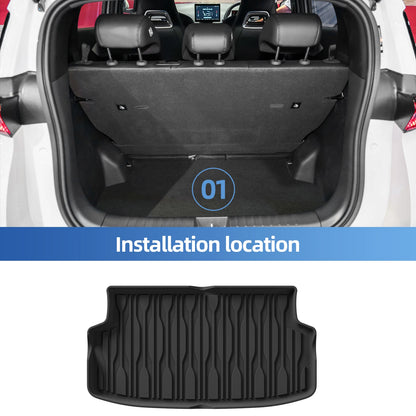Left/Right Drive for BYD ATTO1 SEAGULL 2025 Car Floor Mats Cargo Liner Trunk Pad Backrest Liner TPE Foot Mat All Weather Black