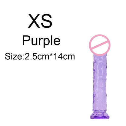 Realistic Anal Butt Plug Soft Jelly Dildo Suction Cup G Spot Anal Vaginal Masturbators Penis Dick Adult Sex Toys For Women Men