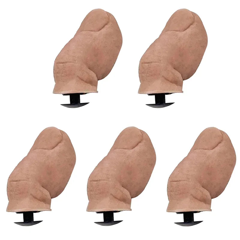 5/10Pcs Sets Hairy/Hairless Big Toe Funny Creative Hole Shoes Big Toe Shoes Buckle Decor Shoe Decoration Buckles Accessories
