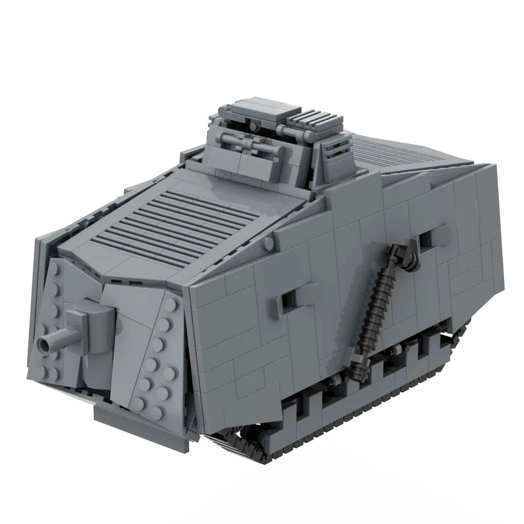 ww1 German A7V and MARK IV Heavy Tank Building Block Toy Military Vehicle Model Bricks Set