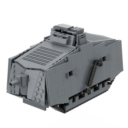 ww1 German A7V and MARK IV Heavy Tank Building Block Toy Military Vehicle Model Bricks Set