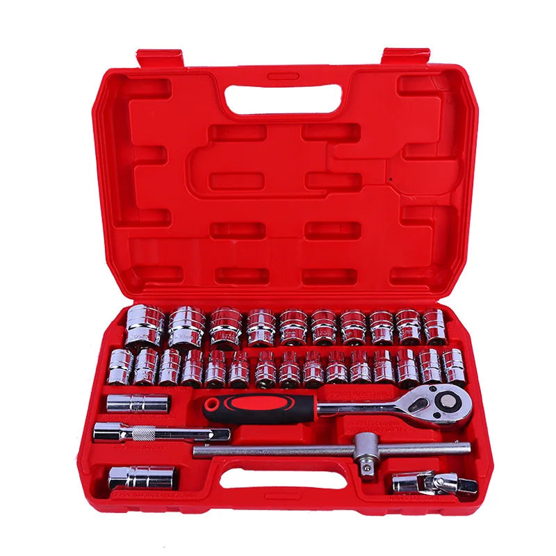 SNJUE Car Repair Tool Set Socket Box Toolbox Kit Emergency Vehicle Tools for Onboard Car Maintenance High Quality Durable Tools