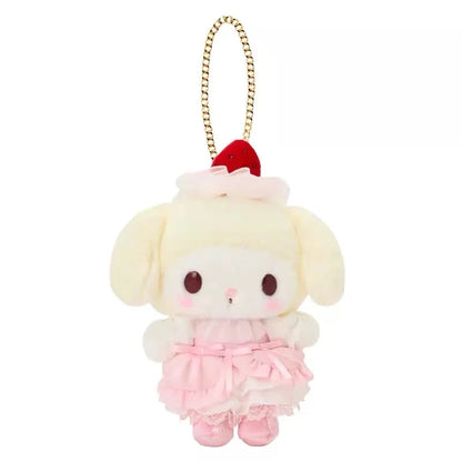 Sanrio Cartoon Melody Strawberry Cake Sweetheart Plush Doll Pendant White Strawberry Hello Kitty Stuffed Animals toys Hangings