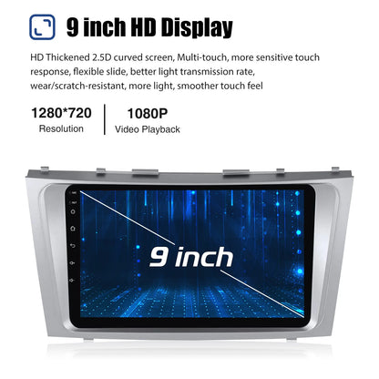 9" Android 14 Car Radio Multimedia Video Player 2 Din For Toyota Camry 2006 2007 2008 2009 2010 2011 GPS Navi Head Unit Carplay