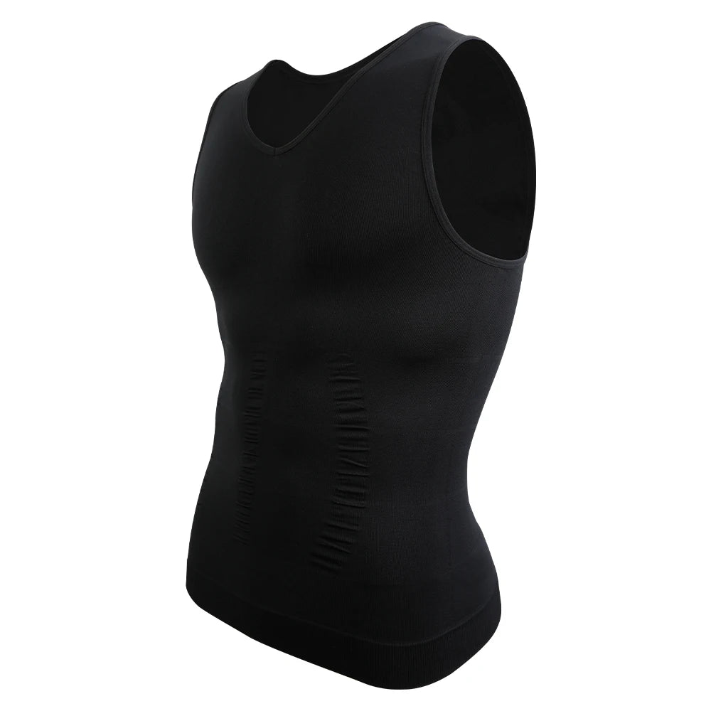 Men's Slimming Body Shapewear Corset Vest Shirt Compression Abdomen Tummy Belly Control Slim Waist Cincher Underwear Sports Vest