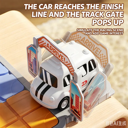 DIY City Adventure 3D Puzzle Race Track Toy Parking Lot Maze Board Game Sliding Car Brain Teaser STEM Vehicle Educational Gift