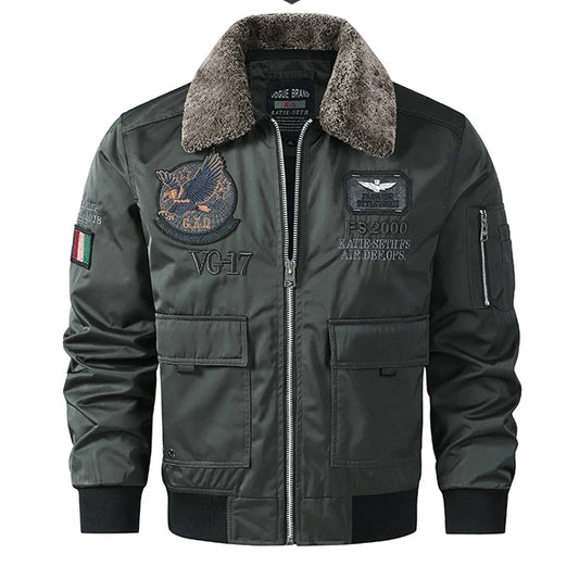 men's autumn winter thickened baseball uniform trendy coat Men's military fan jacket men MA-1 american overalls pilot jacket