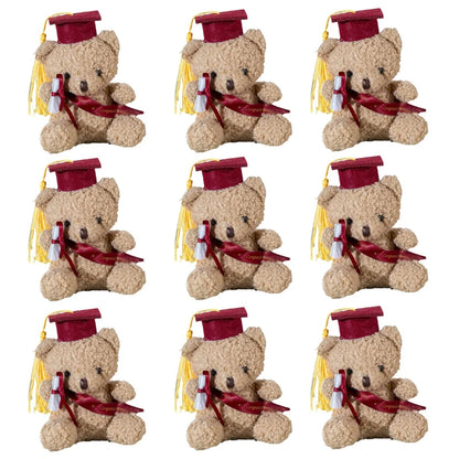 Mini Graduation Bears Bulk Small Graduation Stuffed Animals 4‘' Plush Bear with Diploma Class of 2026 Prom Party Decor Gifts