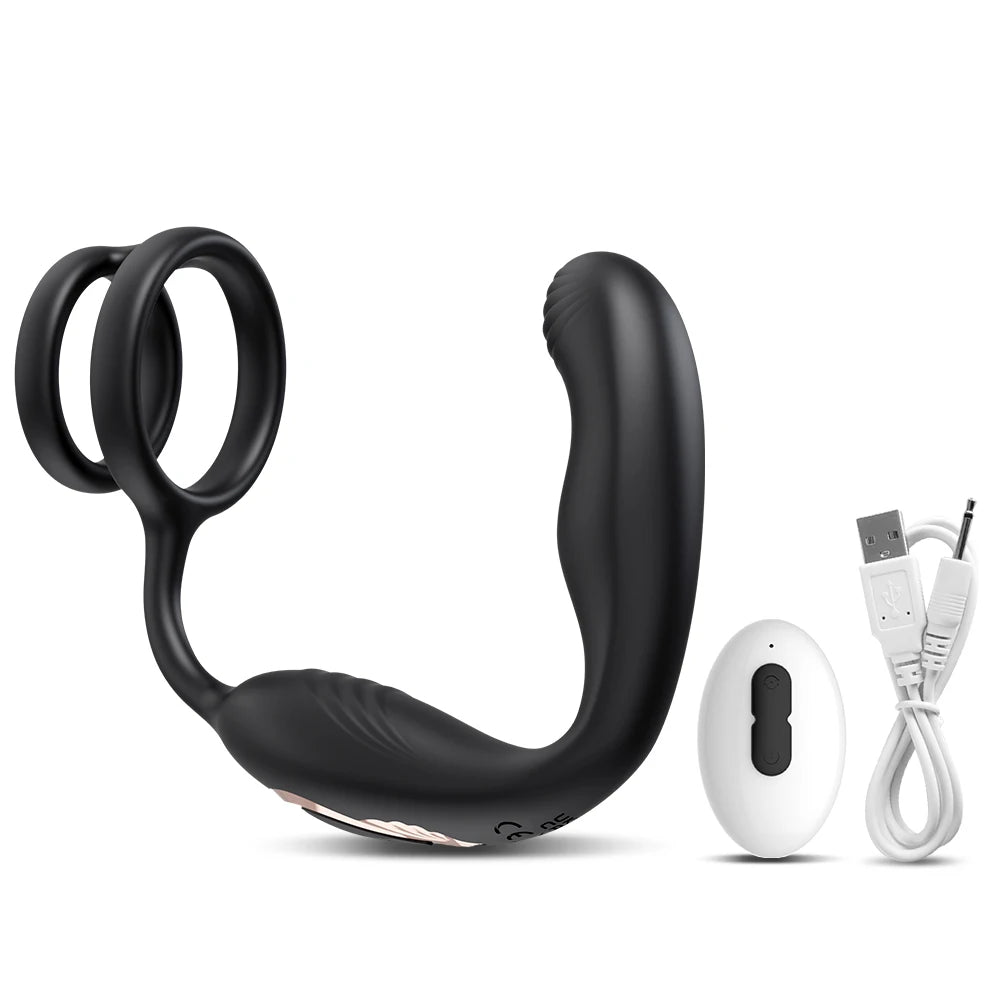 Prostate Massager Anal Vibrator Male Sex Toys for Men Gay Anal Plug Adult Toys Butt Plug for Women Remote 7 Wiggling Vibrating