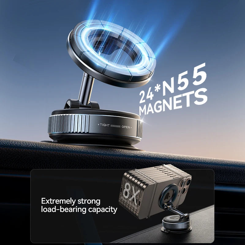 Joyroom Magnetic Car Phone Holder 360° Rotatable Suction Cup Phone Mount For Dashboard/Windshield For iPhone 4.7-7.0'' Phones