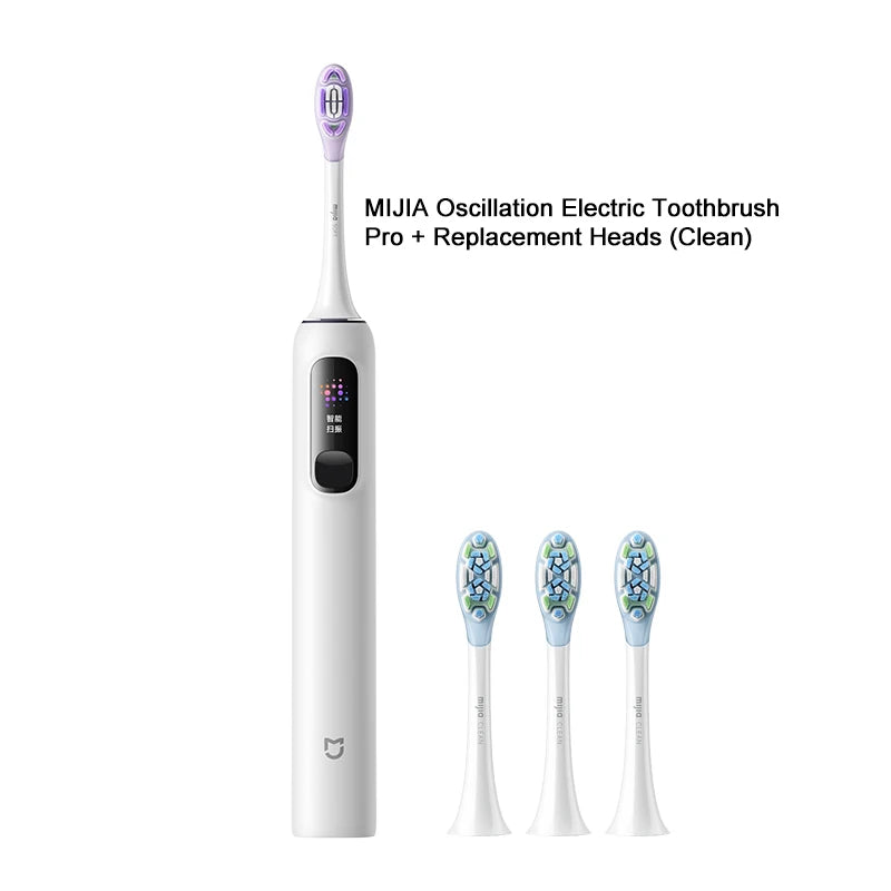 MIJIA Sonic Vibration Electric Toothbrush Pro,Smart 4 Modes, Long Battery Life, IPX8 Waterproof,LED Screen & Travel Lock