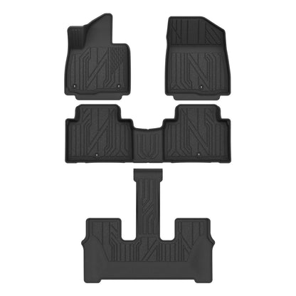 Smabee for Kia Telluride 2027 Gas (only fit 7seats) TPE 3D Car Floor Mat Cargo Liner Trunk Pad Waterproof All Weather Black