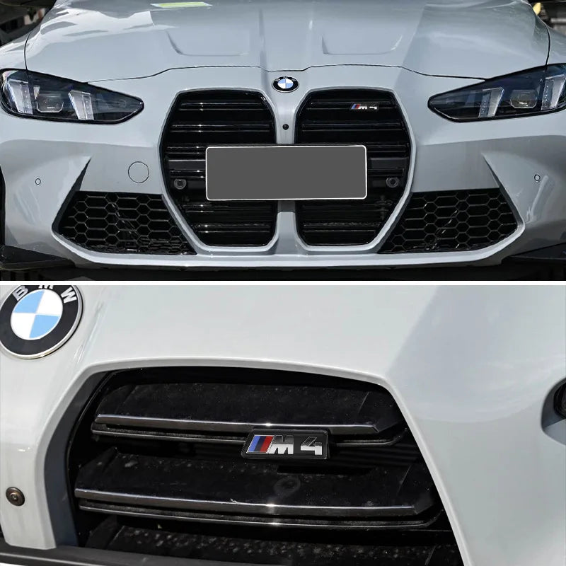 For BMW M2 M3 M4 M5 M6 G01 E84 E83 G11 G07 G86 G80 E60 F39 F10 ABS Car Styling M Logo Badge Front Grille Grill Emblem Accessory